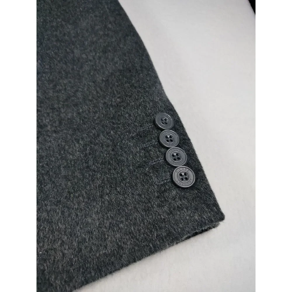 Pierre Laurant Blazer‎ Mens 52R Gray Wool Silk Corpcore Professional Career